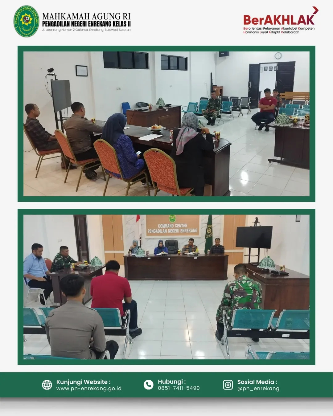 Enrekang Rabu 8 Januari 2025 bertempat di Ruang Pertemuan Pengadilan Negeri Enrekang melaksanakan R
